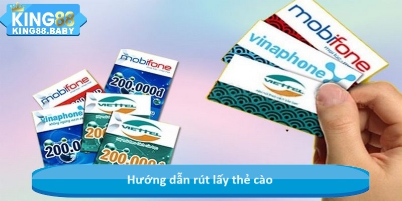 Hướng dẫn rút lấy thẻ cào